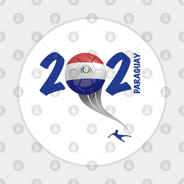 Paraguay Copa America Soccer 2021 Magnet by DesignOfNations